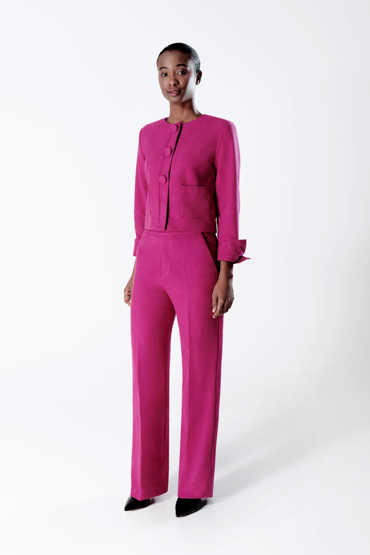Hot Pink Pant Suit - STYLETHEGIRL